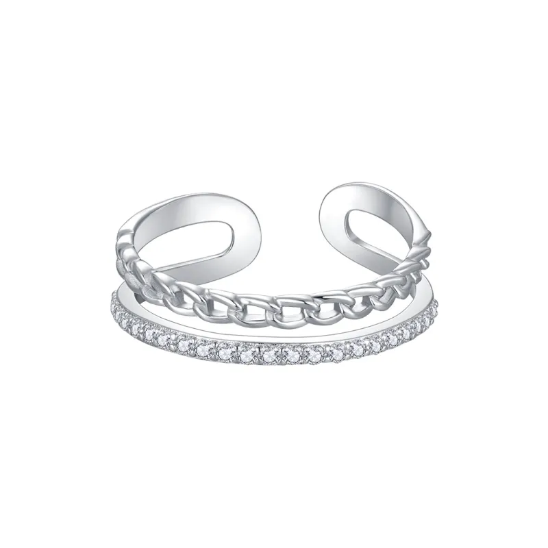 Cuihua Gold Shop S925 Silver Rings Unisex Silver-0