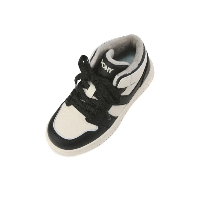 PONY Warm Kids Lifestyle Shoes Black Beige Kids'-3