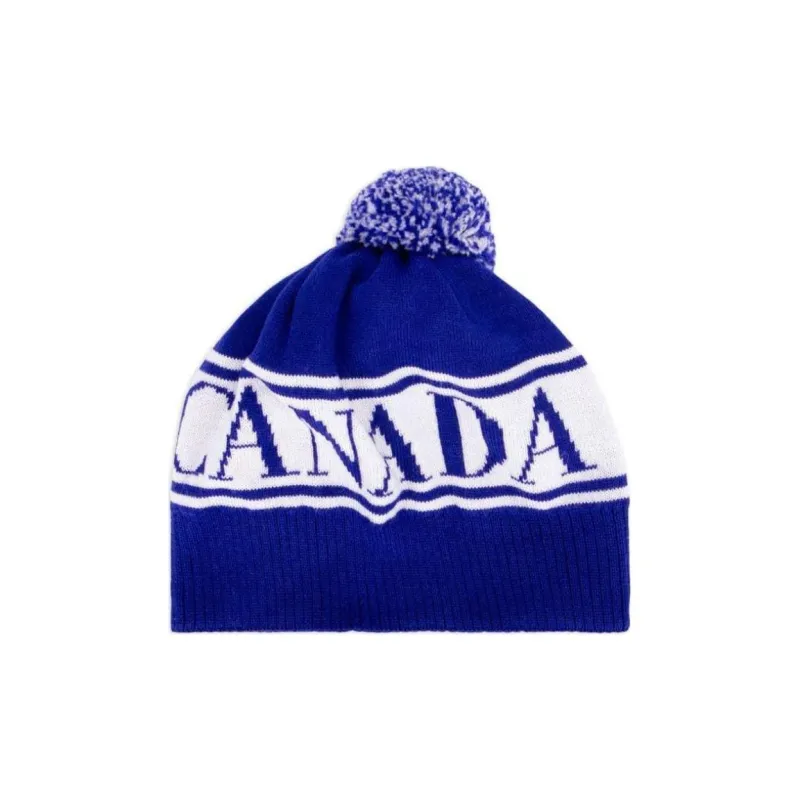 Canada Goose Intarsia knit Logo Pompom Beanie-0