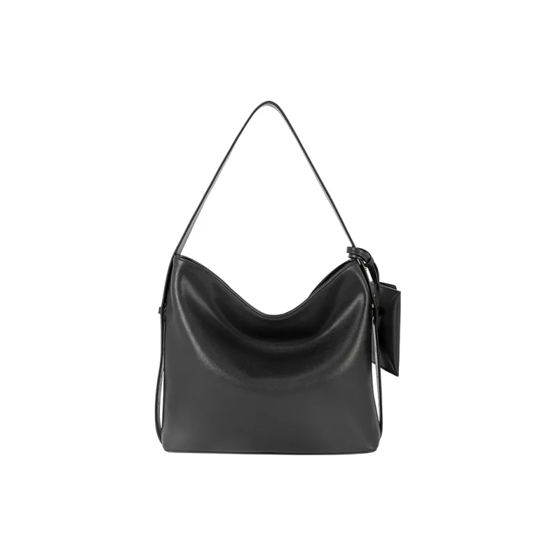 VANESSA HOGAN Cow Leather Crossbody Handbag Shoulder Bag Small Size Large Size Women's Red Brown/Black-19