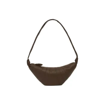 Lemarie Nappa Leather Mediun Croissant Bag Women's Dark Chocolate