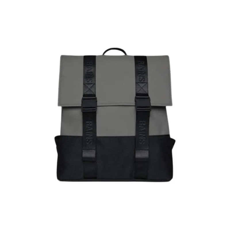 Rains Polyester Backpack Regular Unisex Gray-0