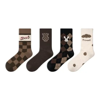 Primeet Mid Calf Socks Women's 4 Pack