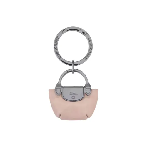 LONGCHAMP Cow Leather Keychains Women's Pink