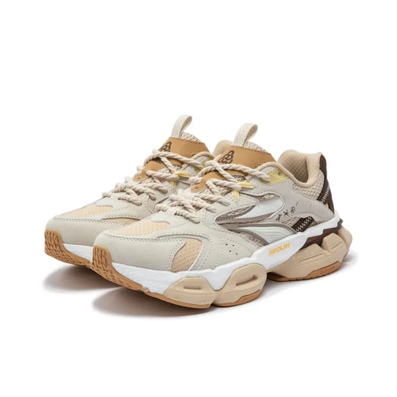 361° Spirit Eye PRO Anti Slip Wear Resistant Low Top Casual Shoes Women's Beige Gray Brown-2