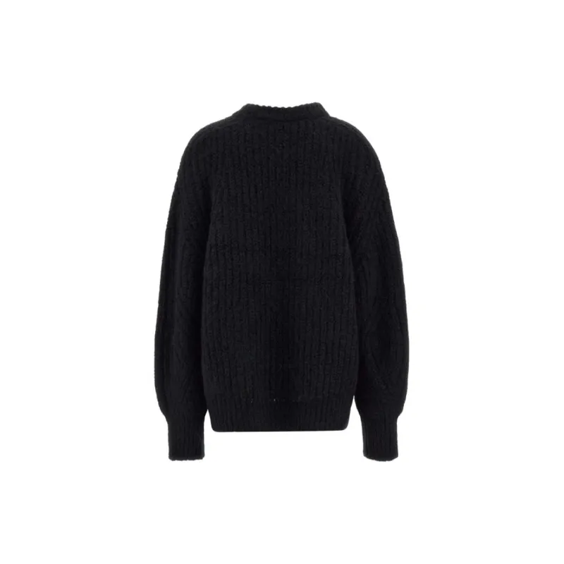 Rotate Logo-Intarsia Crewneck Jumper-1