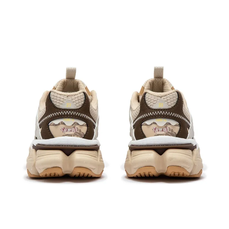 361° Spirit Eye PRO Anti Slip Wear Resistant Low Top Casual Shoes Women's Beige Gray Brown-3