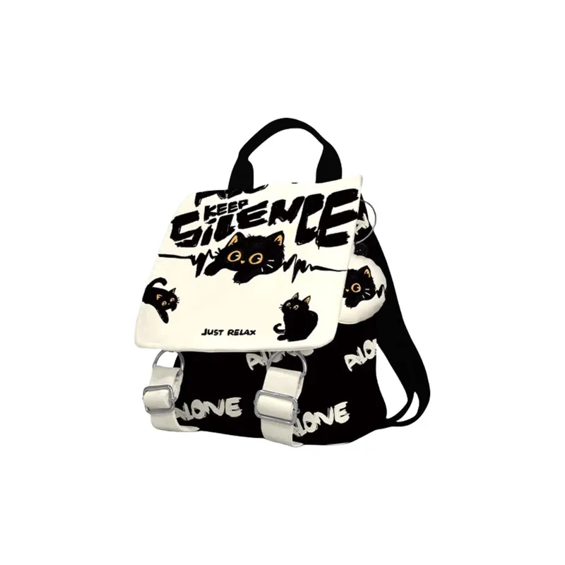 AOSONG Suede Tech Fabric Backpack Regular Unisex Briquette Cat-4