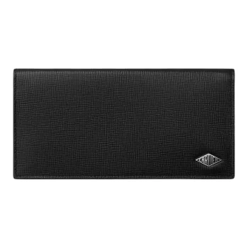 CARTIER Grained Calfskin Wallet Unisex Black