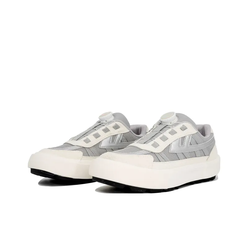 Warrior Anti Slip Wear Resistant Low Top Casual Shoes Unisex Light Gray-2