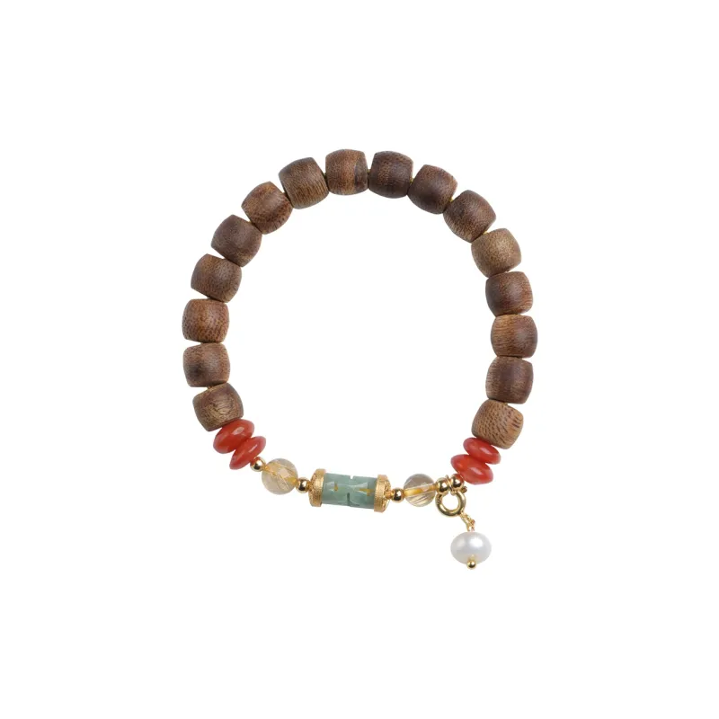 Moon Seal Hundred Rivers Fragrance Agarwood Bracelets Unisex-0