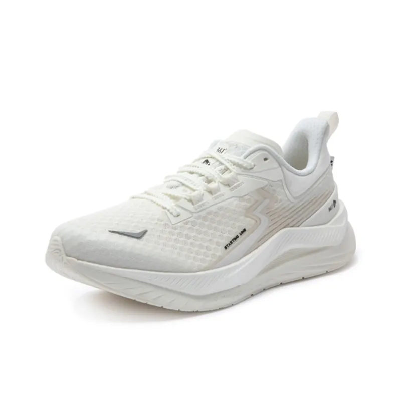 361° Cushioning Anti Slip And Wear Resistant Low Top Casual Running Shoes Unisex Feather White-1