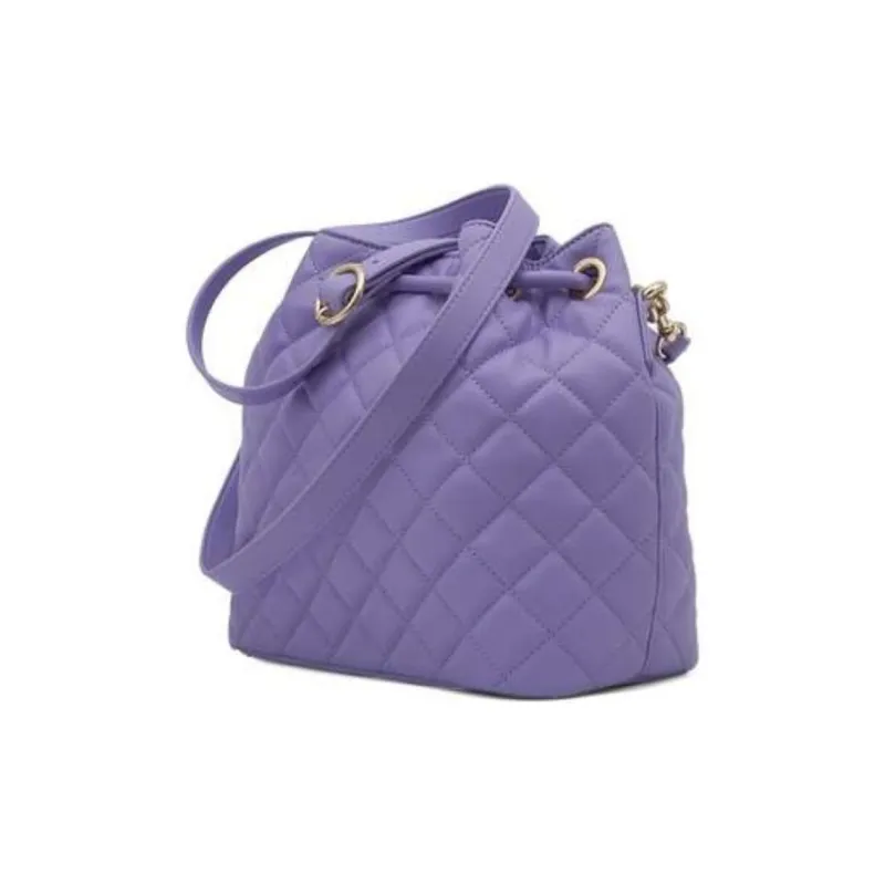 VERSACE JEANS COUTURE Polyurethane Bucket Bag, Shoulder Bag, Crossbody Bag Regular Women's Purple-3