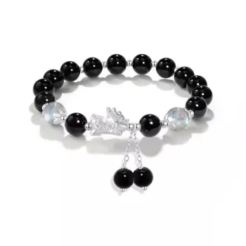 Bubble Scallops Glass Cat Eye Bracelets Unisex