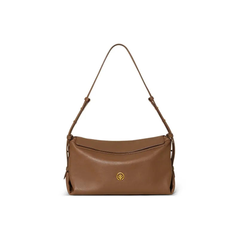 BAGTREE Imported Top Grain Vegetable Tanned Genuine Leather Pillow Shoulder Bag Regular Unisex Multicolor-10