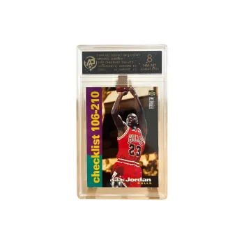 UPPER DECK Michael Jordan 1995 Upper Deck Bulls Basketball God Teca Player Card Grade 8 Graded Cards 1 Pc