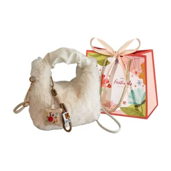 Cwatcun Plush Shoulder Bag Women's Multicolor