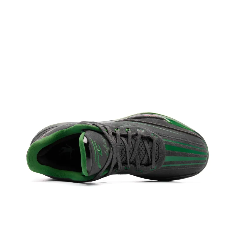 QIAODAN FE2.0 Basketball Shoes Men Low Top Lightning Gray Lotus Leaf Green-3
