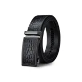 Gunmetal Buckle Black Strap