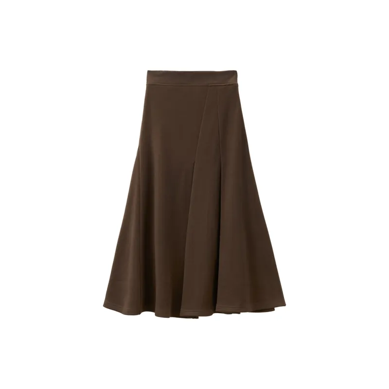 UNIQLO Casual Long Skirts Women's 87 Ebony Brown-1