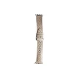 Apple Diamond Pattern Genuine Leather Folding Clasp ~ Taupe