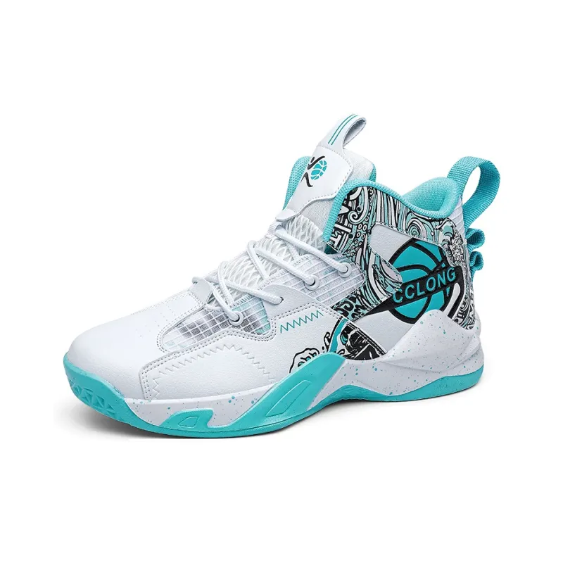 MUSHILANDI Cushioning, Slip Resistant, Abrasion Resistant, Rebound Mid Top Basketball Shoes Unisex Fuchsia-7