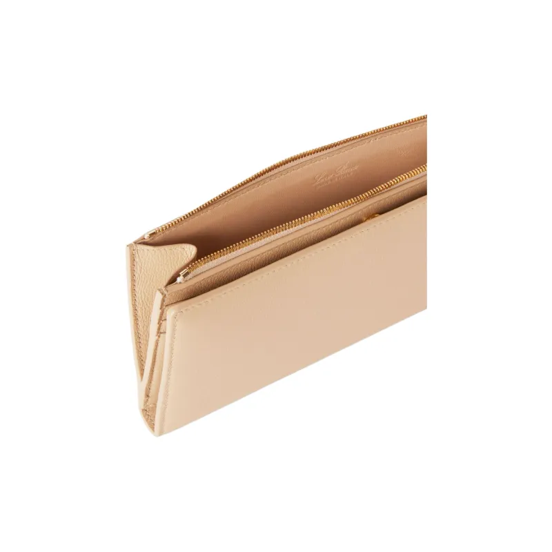 Loro Piana Calfskin Wallet Regular Women's Light Tonka Yellow-2