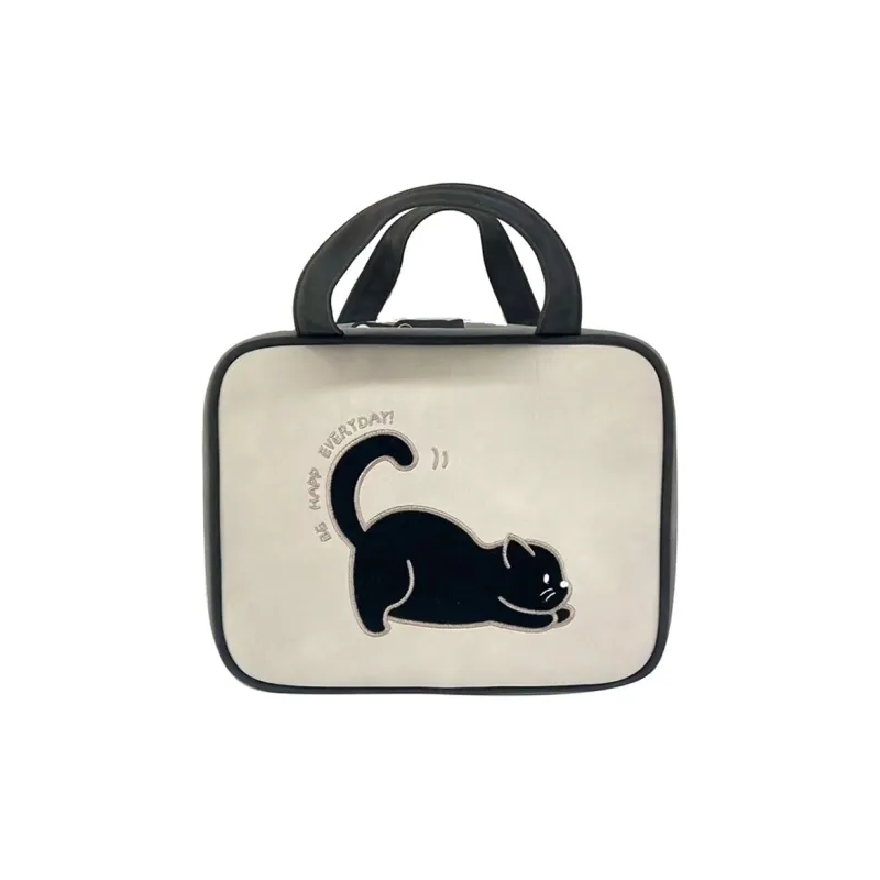 LUTEDAN Storage Bags Brown Cocoa Cat Gray Dirty Cat-3