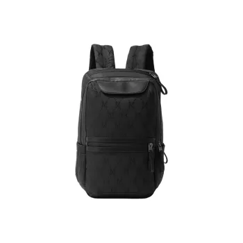 FION Mountain And Sea Journey Series Fabric Backpack Medium Size Men's Black