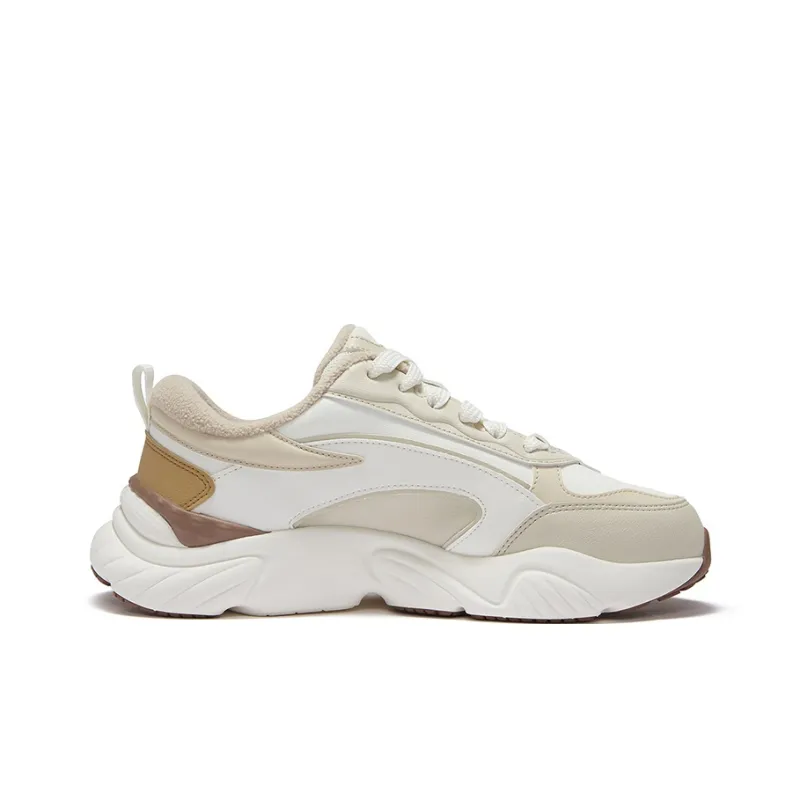 FILA FUSION Conch D Wear Resistant Low Top Casual Shoes Men's Snow-1