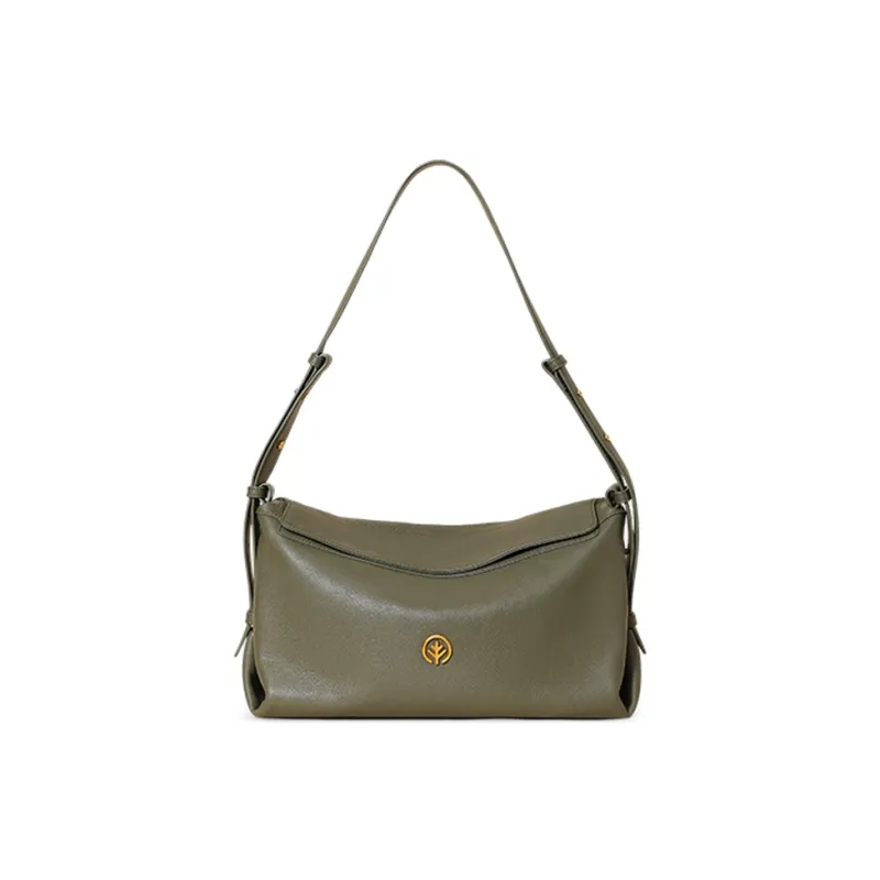 BAGTREE Imported Top Grain Vegetable Tanned Genuine Leather Pillow Shoulder Bag Regular Unisex Multicolor-27