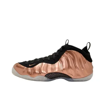 Nike Air Foamposite One Anti Slip Wear Resistant Mid Top Children's Basketball Shoes Copper Teenagers