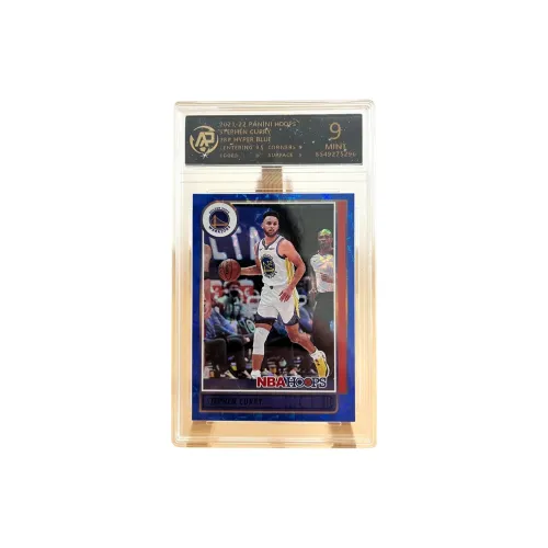 PANINI Stephen Curry Warriors Hoops Blue Hyper Holographic Card Player Card 9 Points Graded Cards 1 Pc