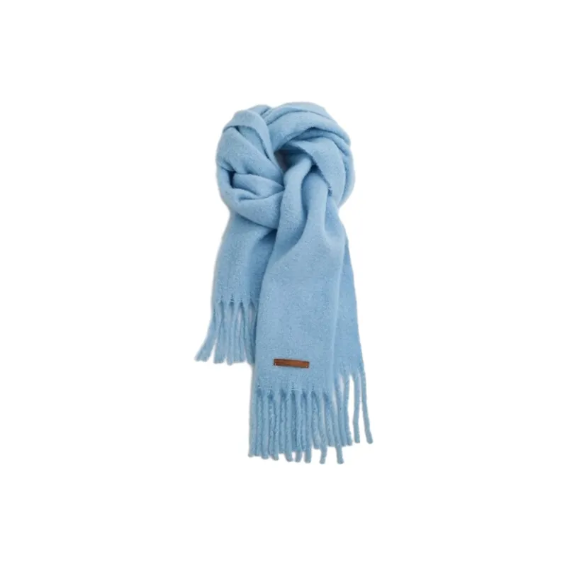 FREE RABBITⅡ Blue Mohair Scarf Warm Thickened Shawl Unisex-2