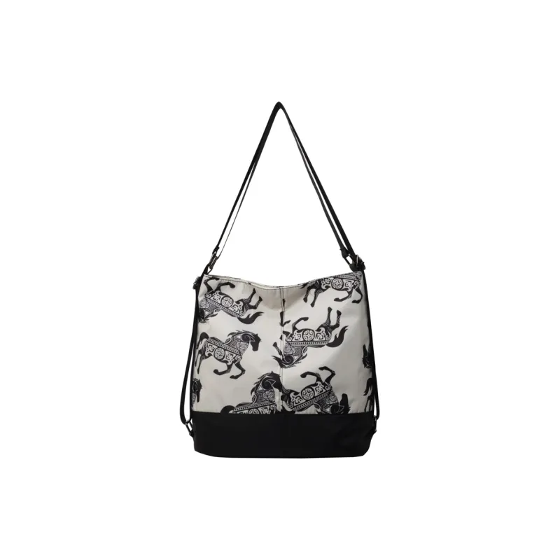 Yalu Fabric Backpack On The Shoulder Regular Unisex Multicolor-10