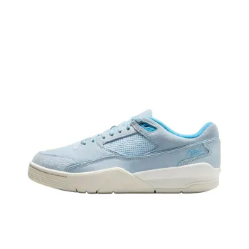Jordan FLIGHT COURT Anti Slip Wear Resistant Low Top Vintage Basketball Shoes Women's Blue