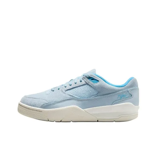 Jordan FLIGHT COURT Anti Slip Wear Resistant Low Top Vintage Basketball Shoes Women's Blue