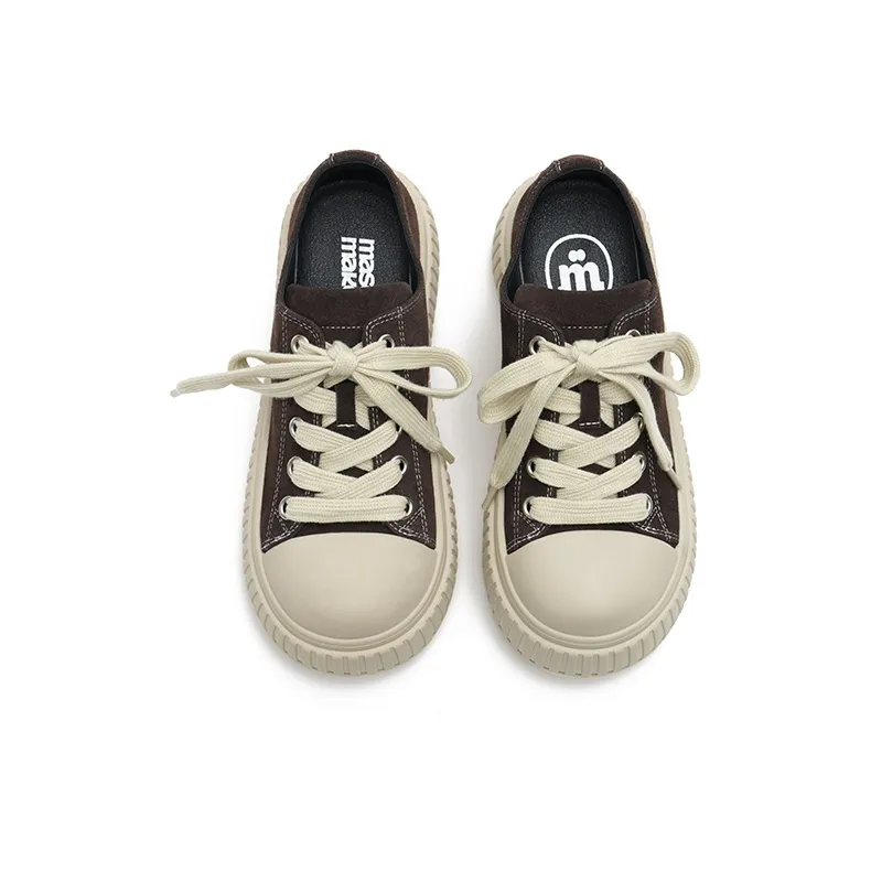 MASOOMAKE Height Increasing Low Top Skateboard Shoes Women's-3