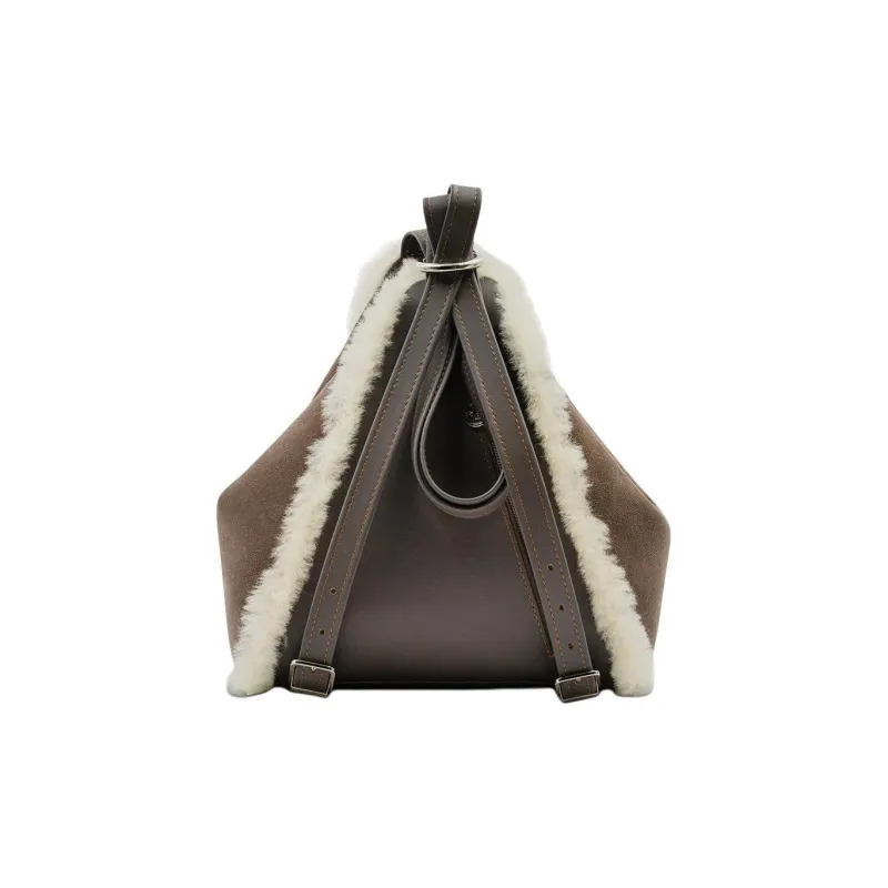 UGG Sheepskin Backpack Unisex Chocolate/Chestnut-3