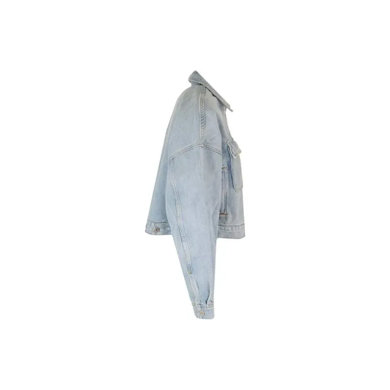 AGOLDE Regenerative Long Sleeved Denim Jacket-2