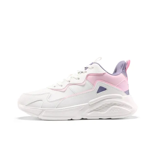361° Slip Resistant Thermal Low Top Casual Shoes Women's White Pink Purple