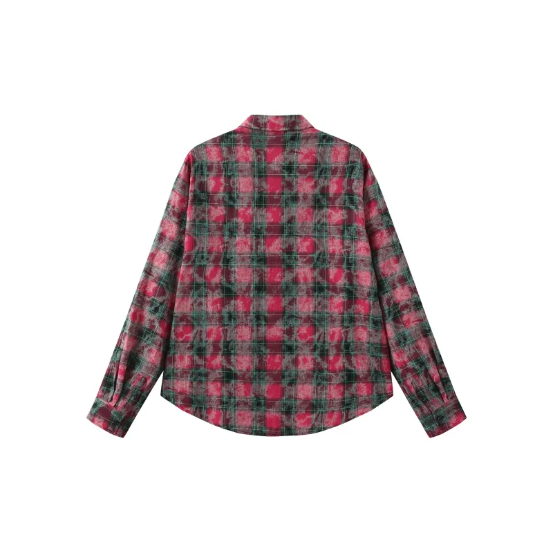 MAISON VINSON Shirt Unisex Red Black Plaid-1