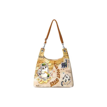 AOSONG Suede Tech Fabric Shoulder Bag Women's Cat Mail