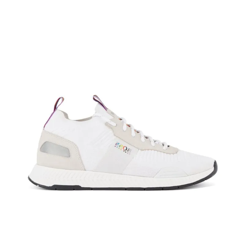HUGO BOSS Low Top Athletic Shoes Men's White-4