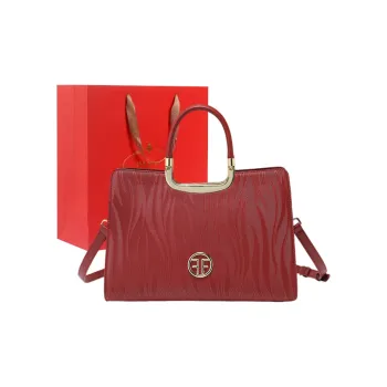 PAYOT Microfiber Synthetic Leather Wedding Bag Shoulder Bag Crossbody Bag Handbag Regular Women's Burgundy