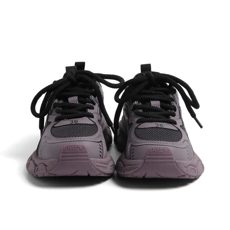 HUANQIU Anti-Slip And Wear-Resistant Breathable Low-Top Chunky Sneakers Women's-4