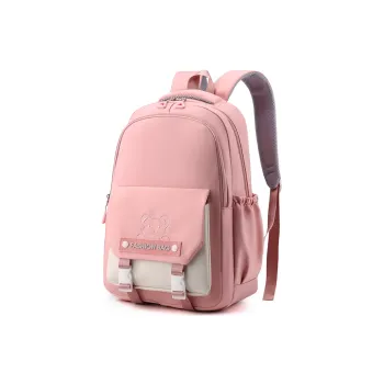 Gorora Nylon Fabric Backpack Regular Women's Multicolor