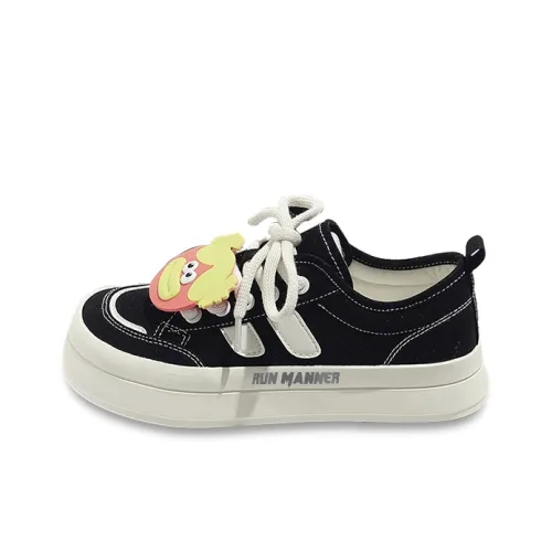 RUN MANNER Abrasion Resistant Breathable Slip Resistant Low Top Canvas Shoes Women's