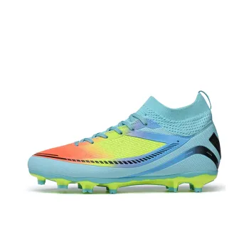 CAMKIDS Slip Resistant Anti Kick Breathable Lightweight Cushioning High Top Kids' Soccer Shoes Kids'