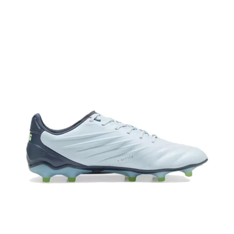 PUMA King Pro Anti Slip Wear Resistant Soccer Shoes Unisex Gray Green-1